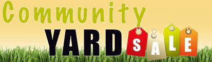 Graphic saying Community Yard Sale
